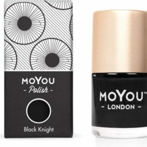 MoYou London - Nagellak voor Stempelen en Basis Kleur - Black Knight 9ml