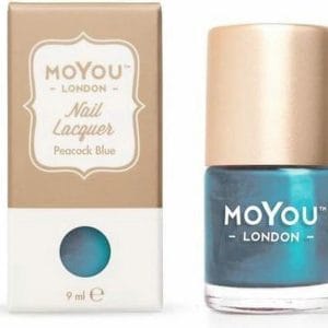 MoYou London - Stempel Nagellak - Stamping - Nail Polish - Peacock Blue - Blauw