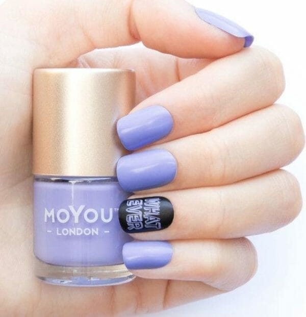 Moyou london - stempel nagellak - stamping - nail polish - periwinkle - paars