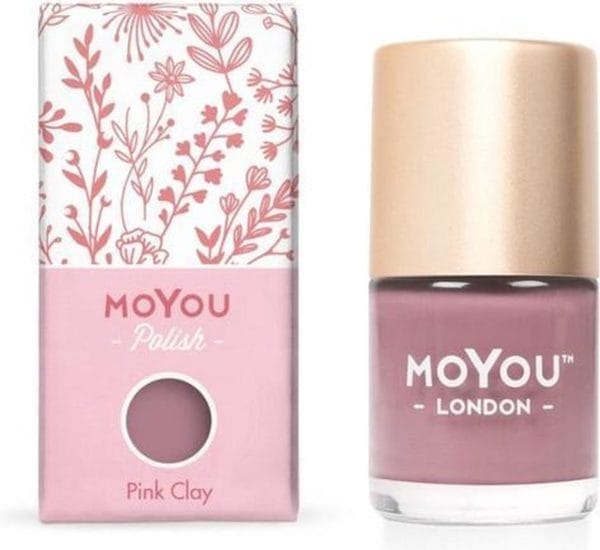Moyou london - stempel nagellak - stamping - nail polish - pink clay - roze