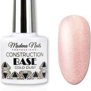 Modena Nails Construction Base Coat Gellak Gold Dust 7,3ml.