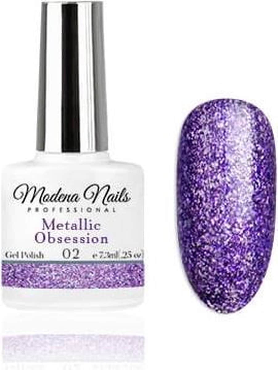 Modena nails gellak metallic obsession - 02 - 7,3ml. Modena nails gellak metallic obsession - 02 - 7,3ml.