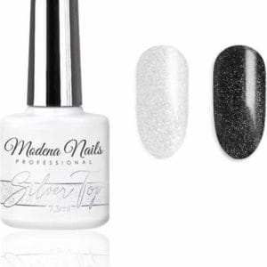 Modena Nails Silver Top Coat Gellak 7,3ml.