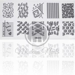Modena Nails Stempelpatronen #08