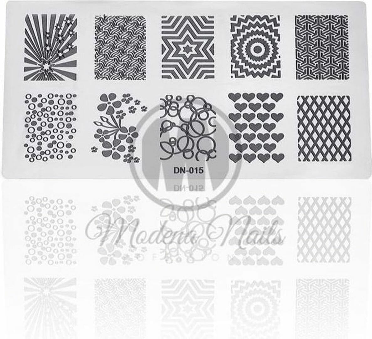 Modena nails stempelpatronen #09 Modena nails stempelpatronen #09