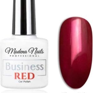 Modena Nails UV/LED Gellak Business Red - Plum Job 7,3ml.