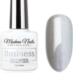 Modena Nails UV/LED Gellak Business Red - Silver 7,3ml.