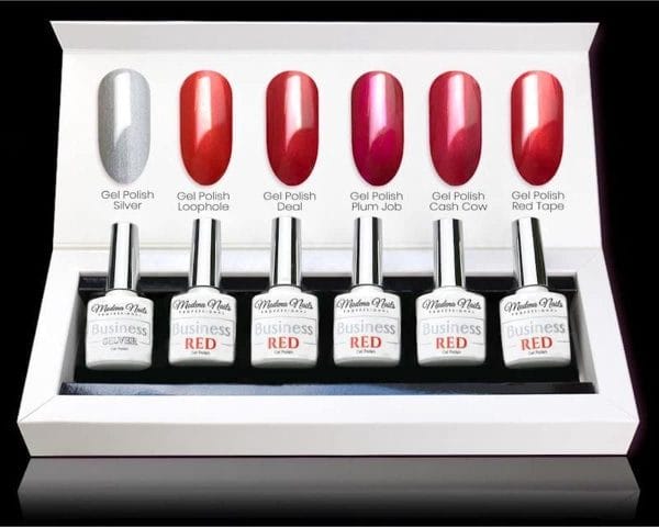 Modena Nails UV/LED Gellak Set 6 Kleuren - Business Red