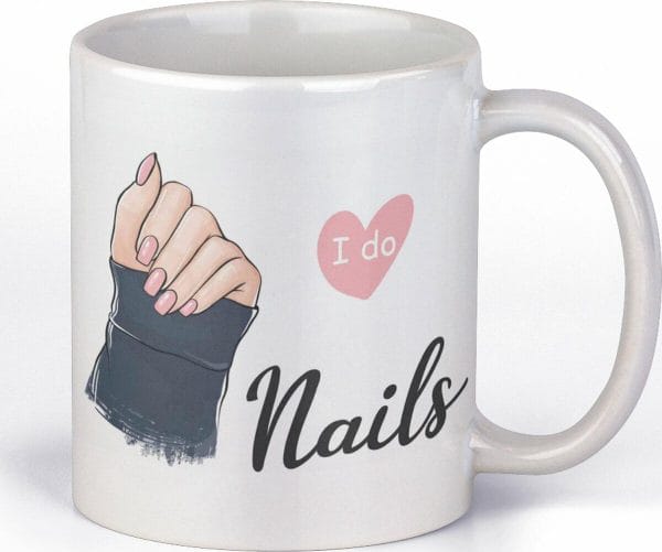 Mok voor nagelstyliste | cadeaumok beatysalon | cadeau voor haar | beroepen mok | hobby nagels | gellak lakken | nagellakjes | beker 330 ml