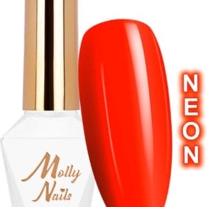 Molly Nails Gellak Nr 73 Neons Dark Orange - Hema/Di-Hema vrij - 8 gr - Caramdia