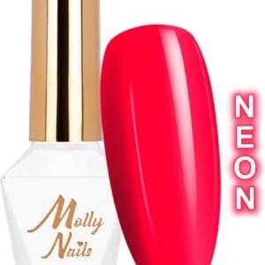 Molly Nails Gellak Nr 76 Neons Pinky Red - Hema/Di-Hema vrij - 8 gr - Caramdia