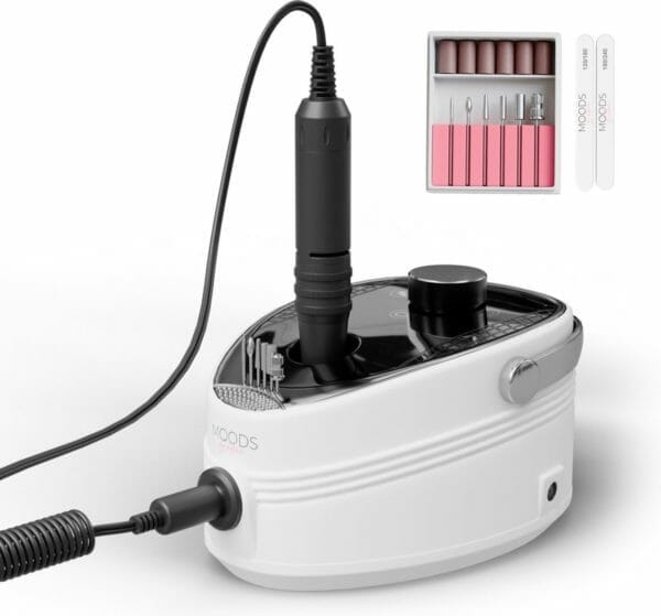 Moods gellac professionele elektrische nagelfrees - 35000rpm - draadloos en oplaadbaar - nagelvijl - manicure & pedicure set