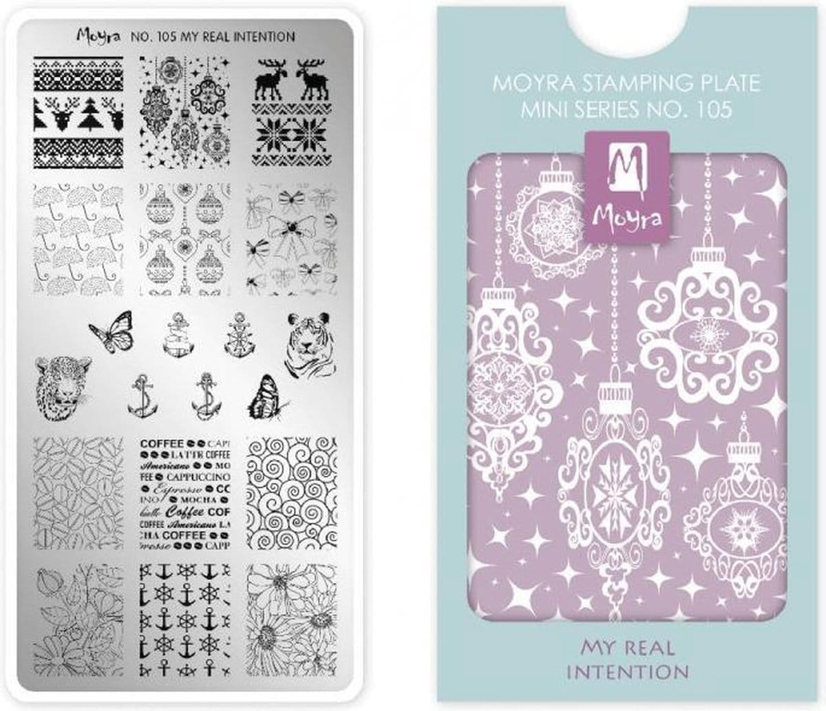 Moyra mini stamping plate 105 my real intention Moyra mini stamping plate 105 my real intention