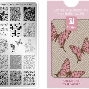 Moyra Mini Stamping Plate 108 Sounds of Your World