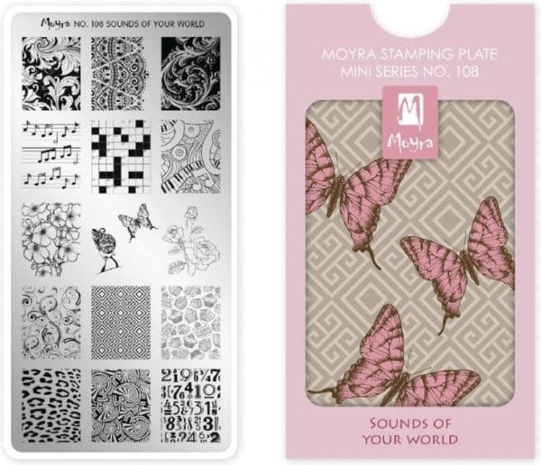 Moyra mini stamping plate 108 sounds of your world