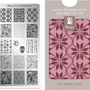 Moyra Mini Stamping Plate 109 The Perfect Day