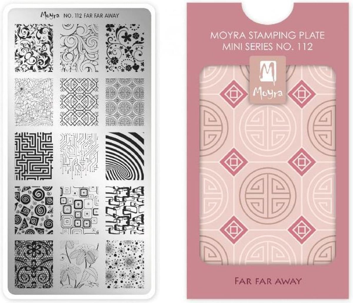Moyra mini stamping plate 112 far far away Moyra mini stamping plate 112 far far away
