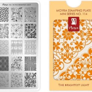 Moyra Mini Stamping Plate 114 The Brightest Light