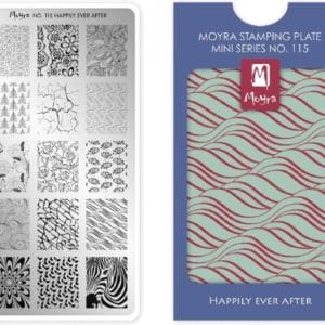 Moyra Mini Stamping Plate 115 Happily Ever After