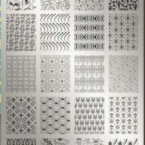 Moyra Nail Art Stamping Plate 35 - WallPaper