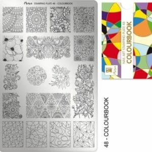 Moyra Nail Art Stamping Plate 48 - Colourbook