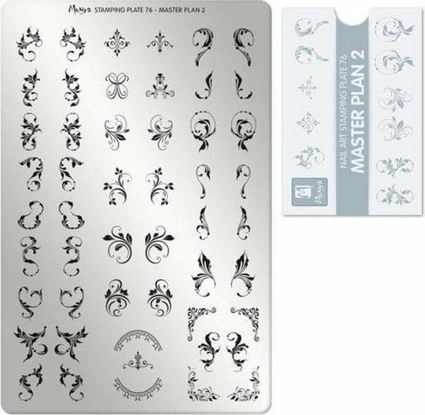 Moyra nail art stamping plate 76 - master plan 2
