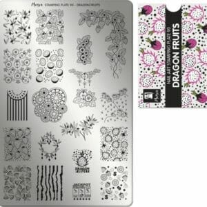 Moyra Nail Art Stamping Plate 90 - Dragon Fruits