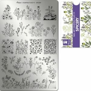 Moyra Nail Art Stamping Plate 91 - Spicery