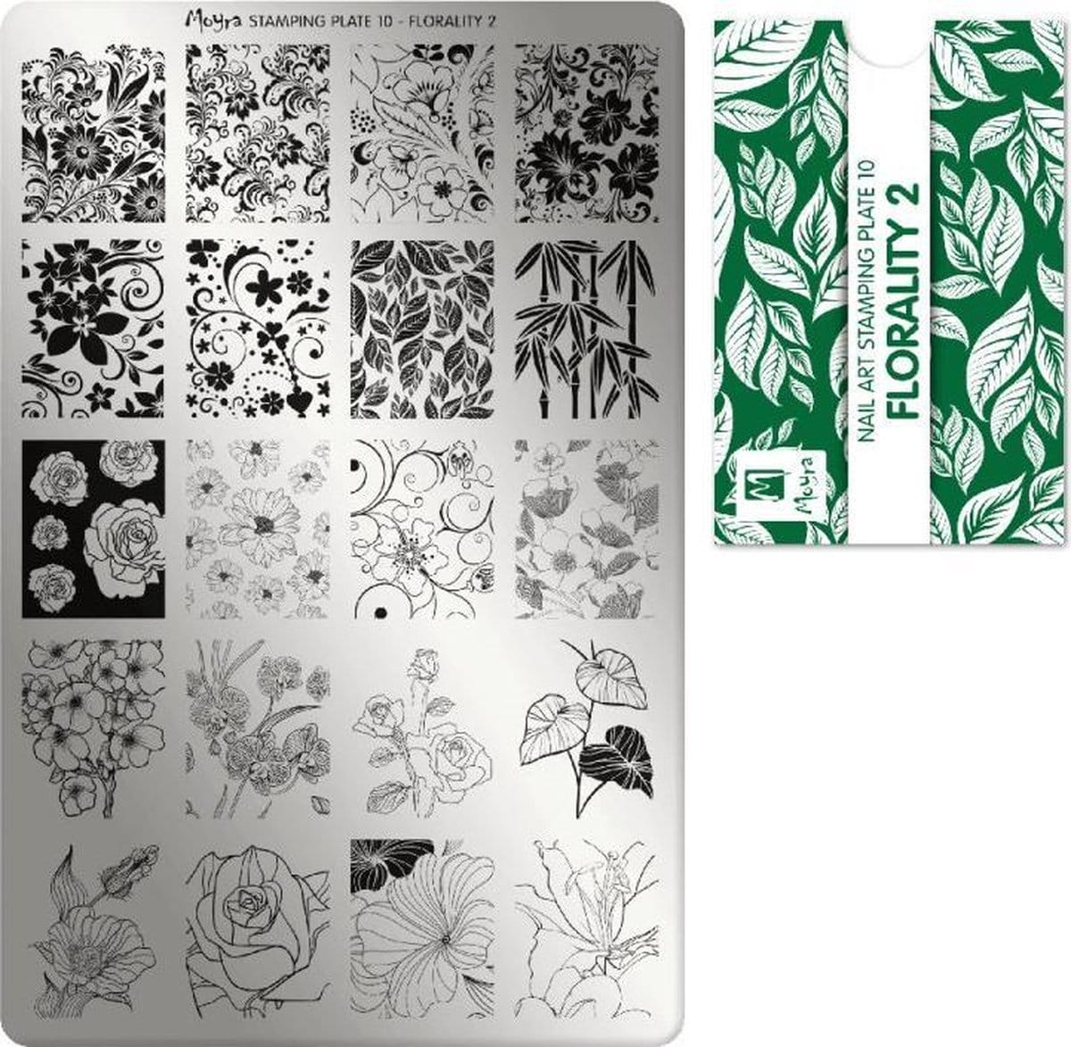 Moyra stamping plate 10 florality 2 Moyra stamping plate 10 florality 2