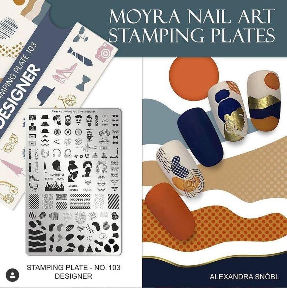 Moyra stamping plate 103 designer Moyra stamping plate 103 designer