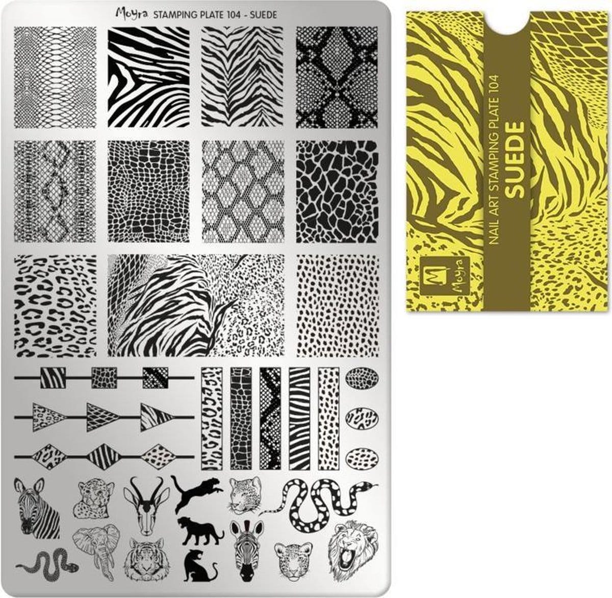 Moyra stamping plate 104 suede Moyra stamping plate 104 suede