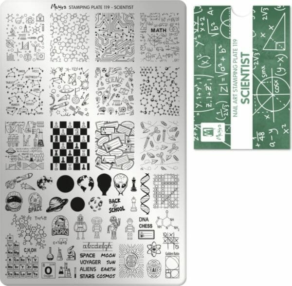 Moyra stamping plate 119 scientist
