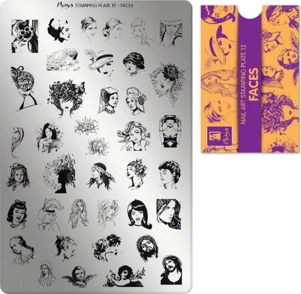 Moyra stamping plate 12 faces