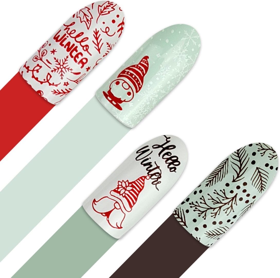 Moyra stamping plate - 128 winternail Moyra stamping plate - 128 winternail