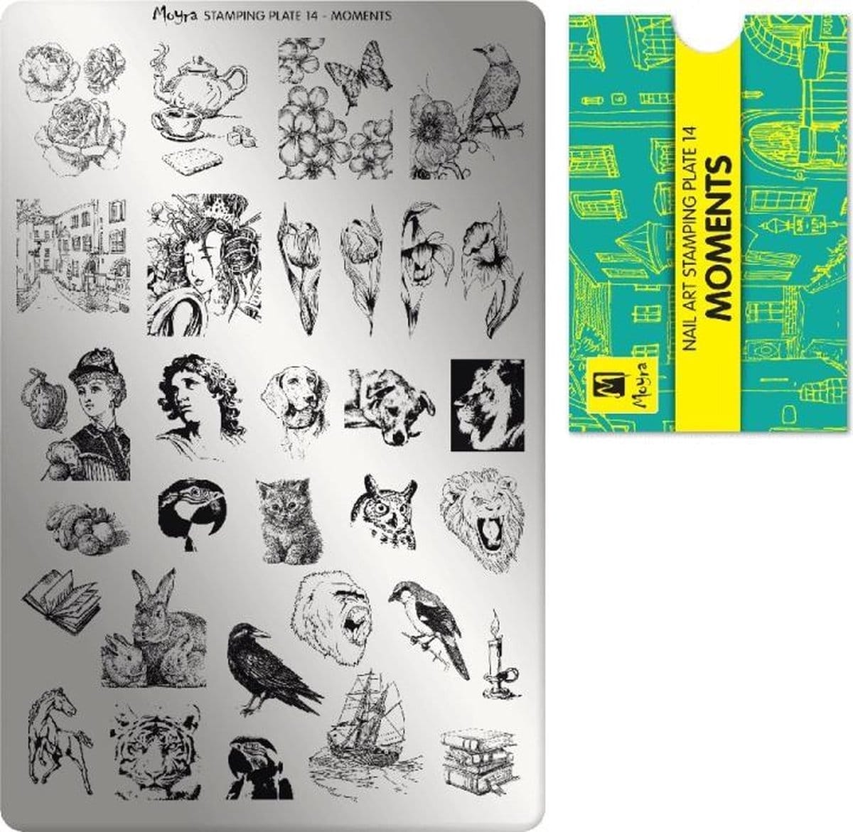 Moyra stamping plate 14 moments Moyra stamping plate 14 moments