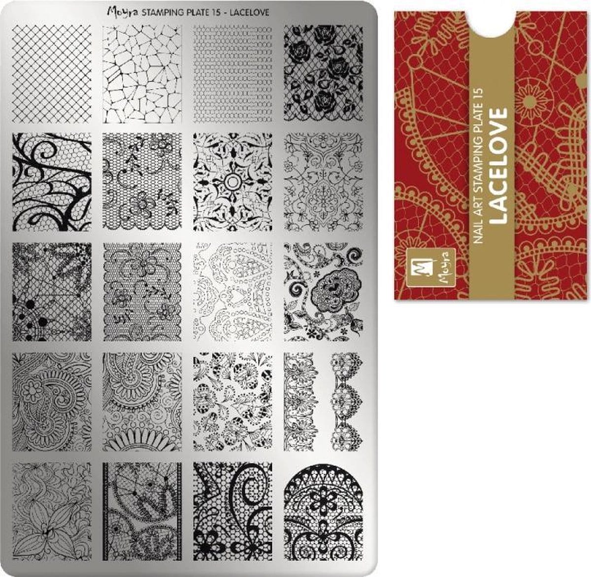 Moyra stamping plate 15 lacelove Moyra stamping plate 15 lacelove