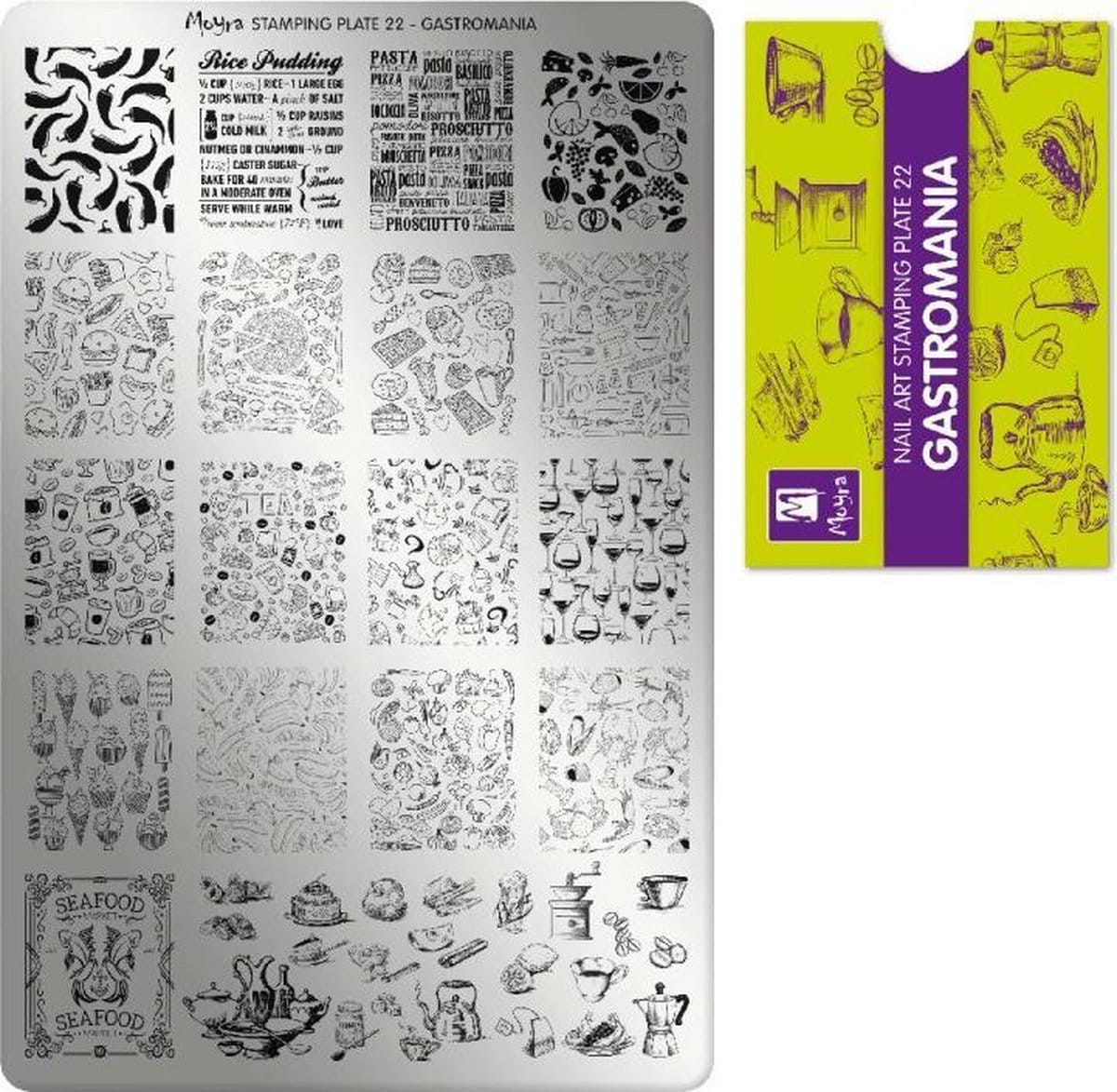 Moyra stamping plate 22 gastromania Moyra stamping plate 22 gastromania