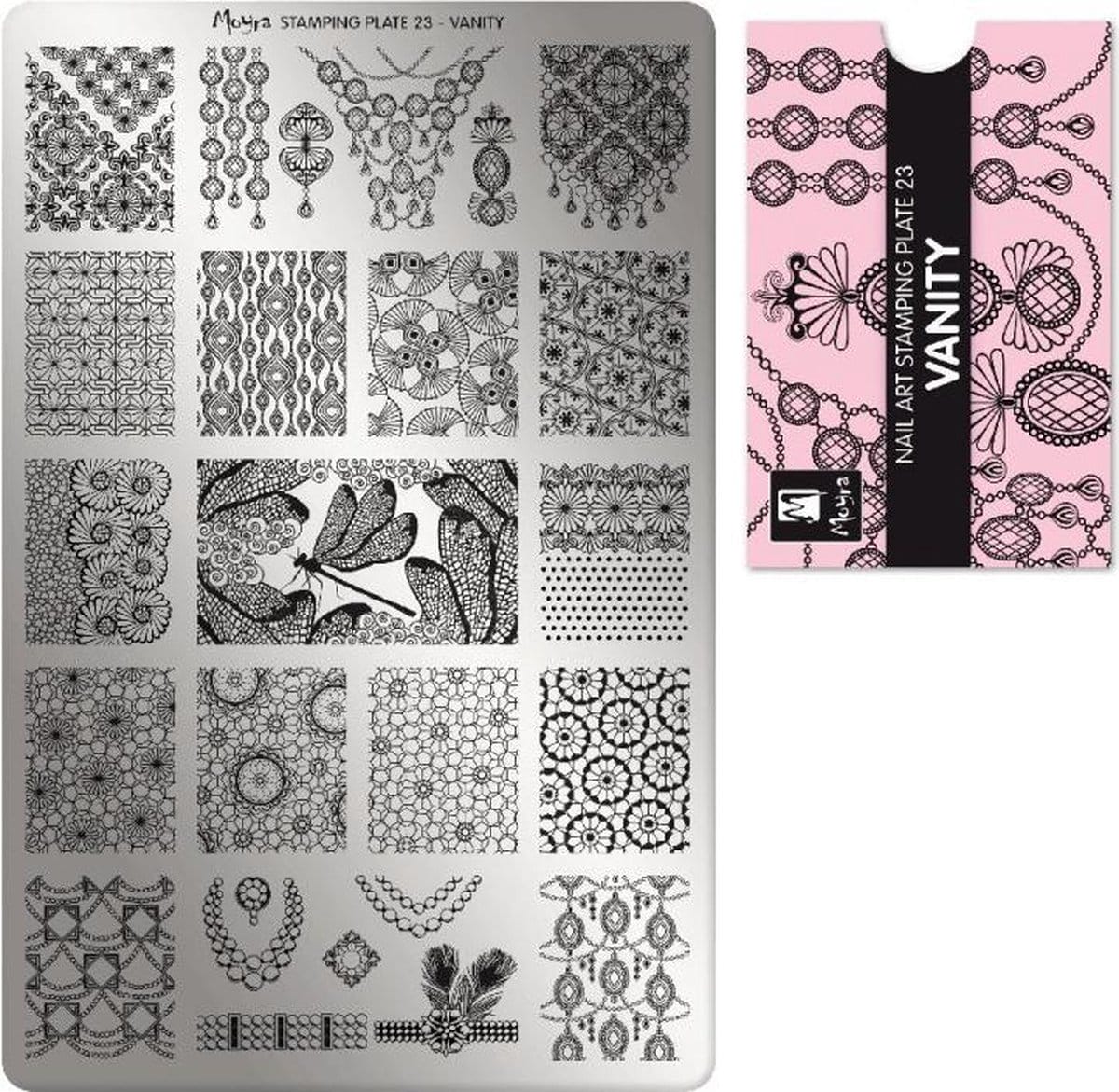 Moyra stamping plate 23 vanity Moyra stamping plate 23 vanity