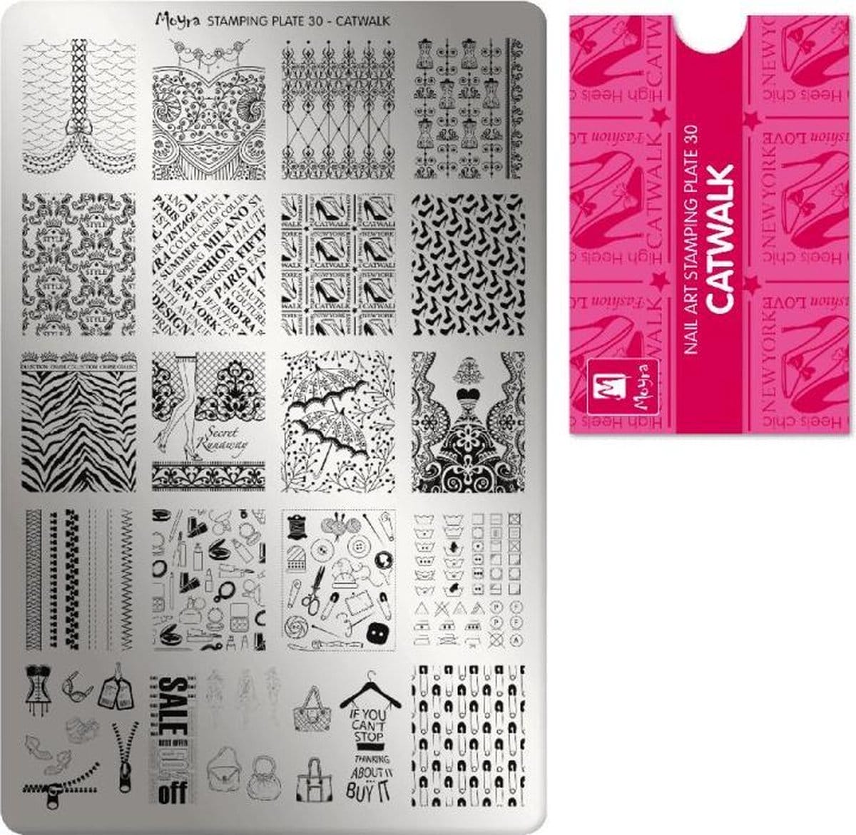 Moyra stamping plate 30 catwalk Moyra stamping plate 30 catwalk