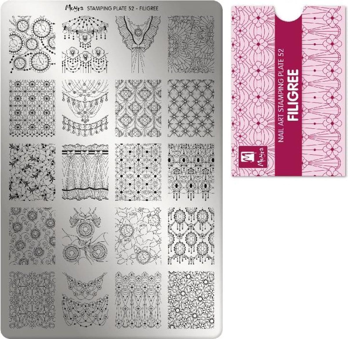 Moyra stamping plate 52 filigree Moyra stamping plate 52 filigree