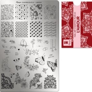 Moyra Stamping Plate 61 L'Amour