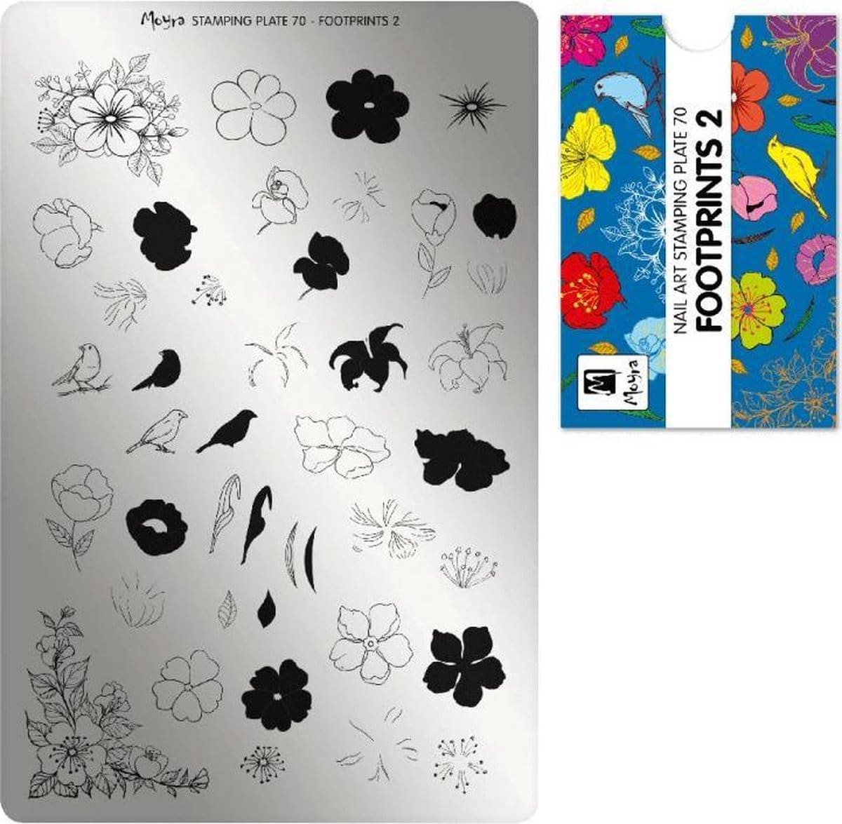 Moyra stamping plate 70 footprints 2 Moyra stamping plate 70 footprints 2
