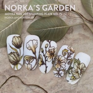 Moyra Stamping Plate 75 Norka's Garden