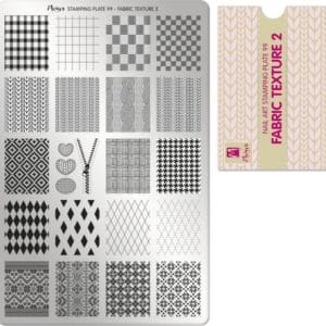 Moyra Stamping Plate 99 Fabric Texture 2