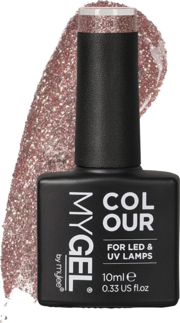 Mylee gel nagellak 10ml [access all areas] uv/led gellak nail art manicure pedicure, professioneel & thuisgebruik [fine glitters range] - langdurig en gemakkelijk aan te brengen