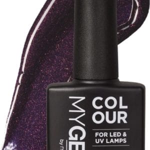 Mylee Gel Nagellak 10ml [Deep purple ] UV/LED Gellak Nail Art Manicure Pedicure, Professioneel & Thuisgebruik [Fine Glitters Range] - Langdurig en gemakkelijk aan te brengen