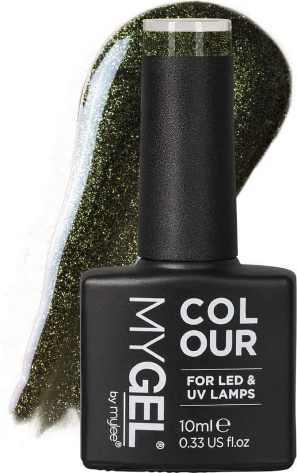 Mylee gel nagellak 10ml [dollar signs] uv/led gellak nail art manicure pedicure, professioneel & thuisgebruik [fine glitters range] - langdurig en gemakkelijk aan te brengen