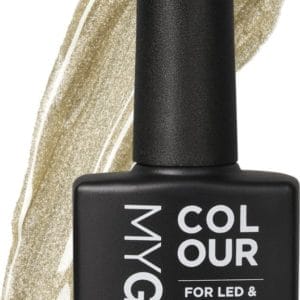 Mylee Gel Nagellak 10ml [Fields of gold] UV/LED Gellak Nail Art Manicure Pedicure, Professioneel & Thuisgebruik [Fine Glitters Range] - Langdurig en gemakkelijk aan te brengen