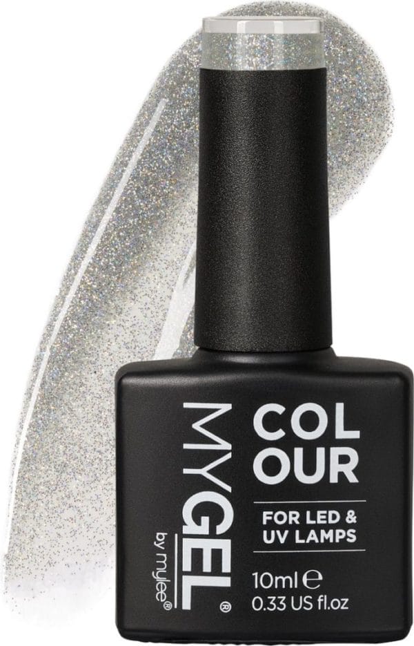 Mylee gel nagellak 10ml [frosty start] uv/led gellak nail art manicure pedicure, professioneel & thuisgebruik [fine glitters range] - langdurig en gemakkelijk aan te brengen