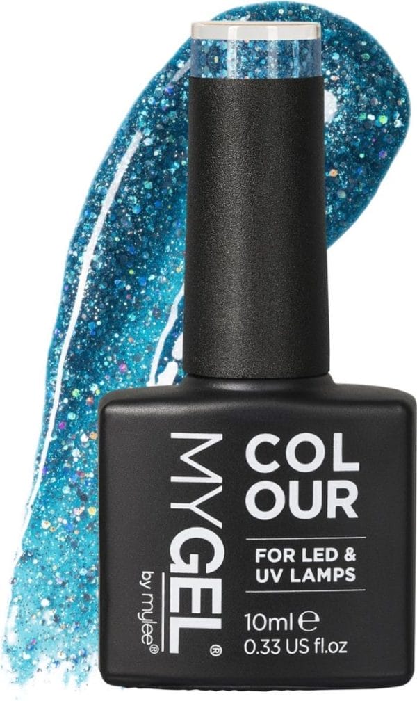 Mylee gel nagellak 10ml [out of the blue] uv/led gellak nail art manicure pedicure, professioneel & thuisgebruik [bold glitters range] - langdurig en gemakkelijk aan te brengen